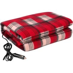 12 Volt Plaid Car Blanket
