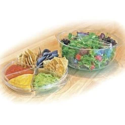 9 PC Plastic Salad Party Server Tray