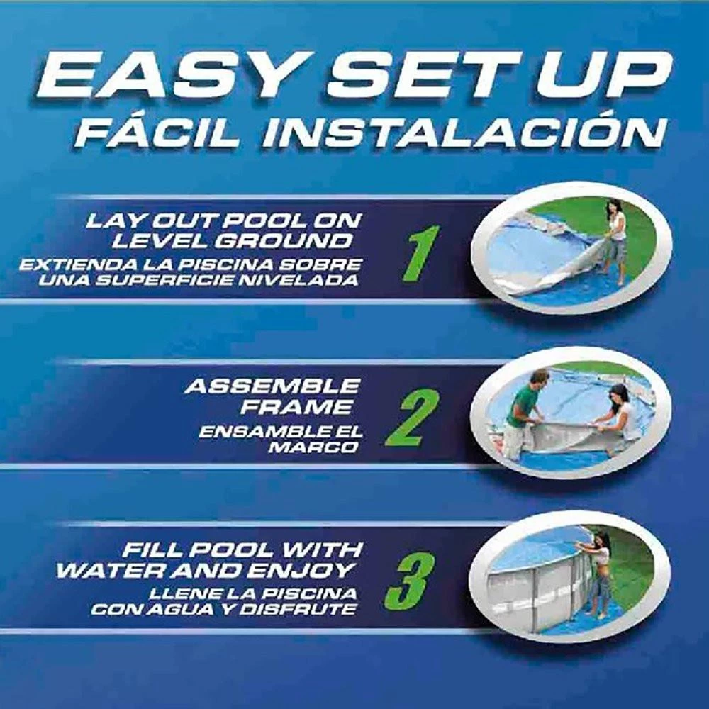 Intex 16ft X 48in Ultra Frame Pool Set W/ Sand Filter Pump 3 Intex 16ft X 48in Ultra Frame Pool Set W/ Sand Filter Pump - Image 3