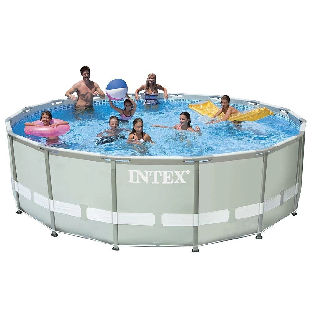 Intex 16ft X 48in Ultra Frame Pool Set W/ Sand Filter Pump 1 Intex 16ft X 48in Ultra Frame Pool Set W/ Sand Filter Pump