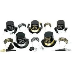 AMSCAN Evening Elegance New Years Party Kit For 10 People