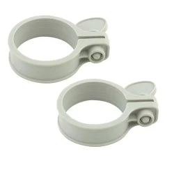 Pair Of 1 1/2" Plastic Hose Clamps For Summer Waves Hose