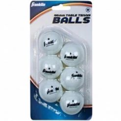 40mm White 1 Star Table Tennis Balls 6 Pack