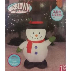 Small Airblown Outdoor Snowman